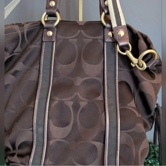 Coach Poppy Chocolate Brown Hobo Bag - Picture 7 of 16